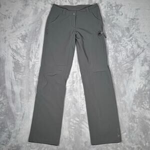 Women’s Mammut SOFtech Gray Hiking Pants Size 6 Outdoor Trail Stretch